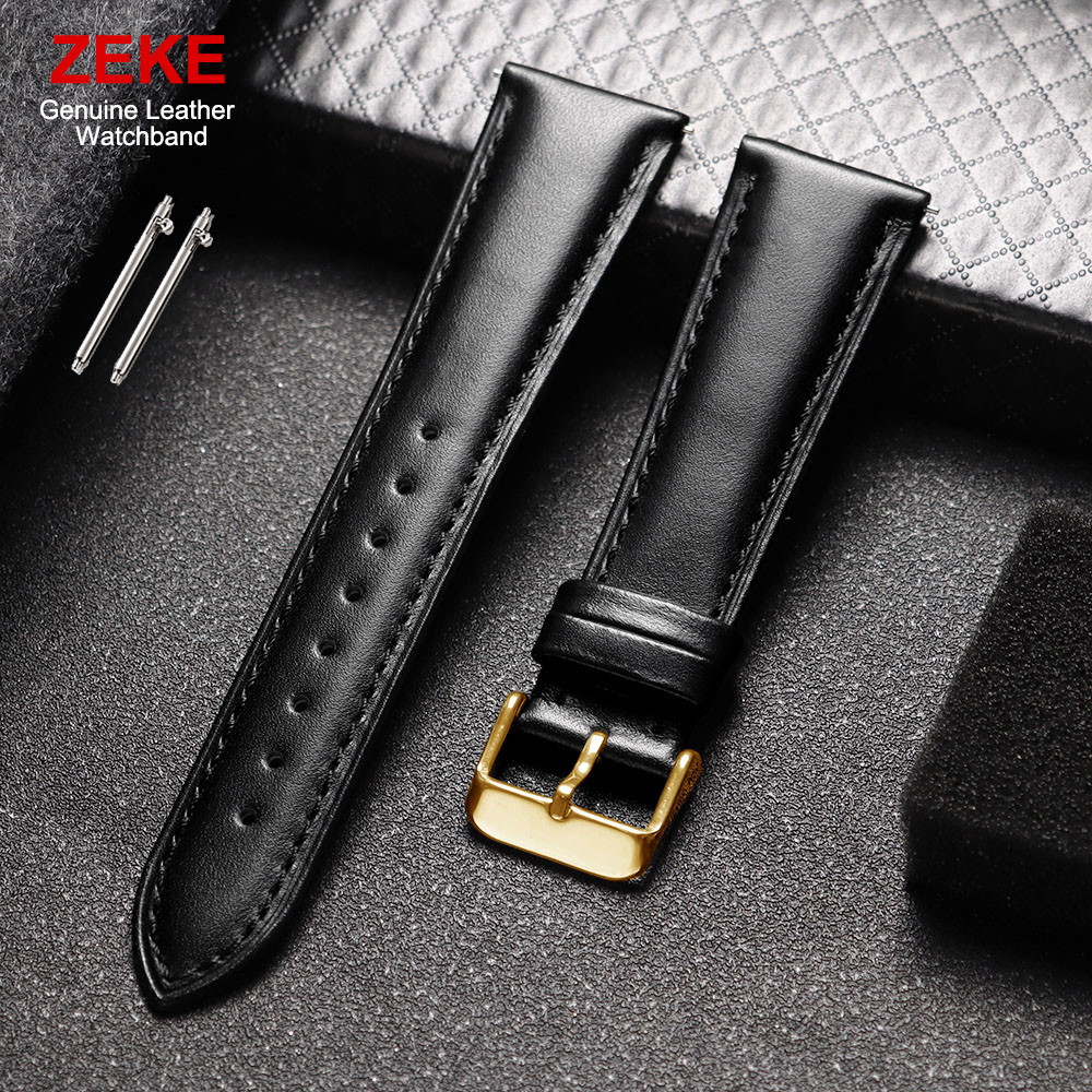 Leather Strap Quick Release - Bracelet de montre en cuir véritable,