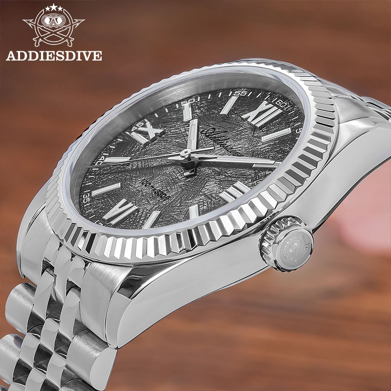 Stainless Bracelet Diver - ADDIESDIVE montre élégante pour femme, verre