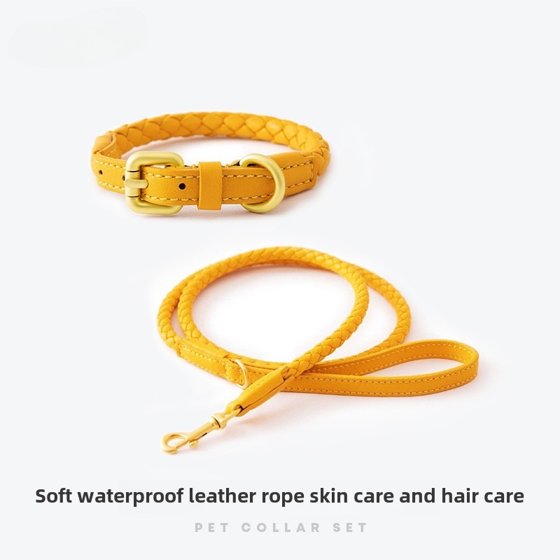 Leather Strap Quick Release - Loudik gros tressé en cuir chien