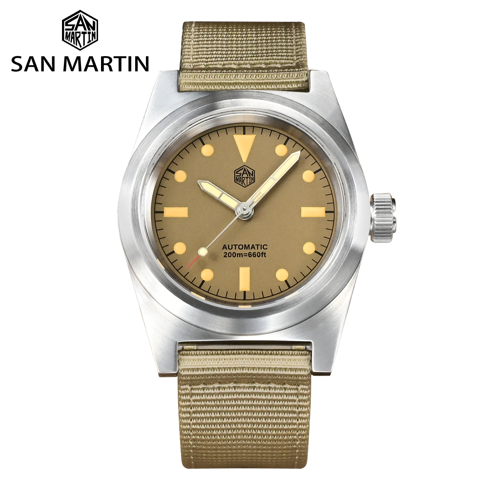 Tropic Strap Vintage - San Martin-Montre Pilote Mécanique existent pour